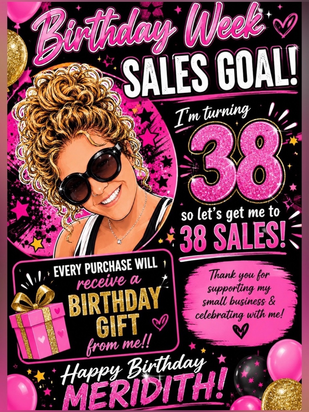 38th birthday Givy flyer